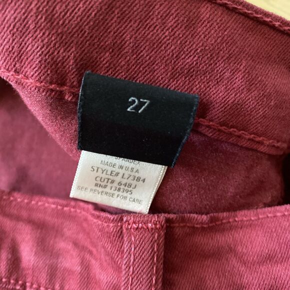 Flying Monkey Women’s 27 Stretch Skinny Jegging Jeans Burgundy - Picture 8 of 12